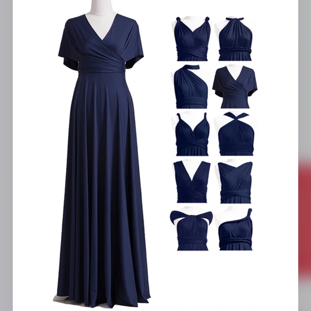 JJ’s House maxi convertible dress- Navy